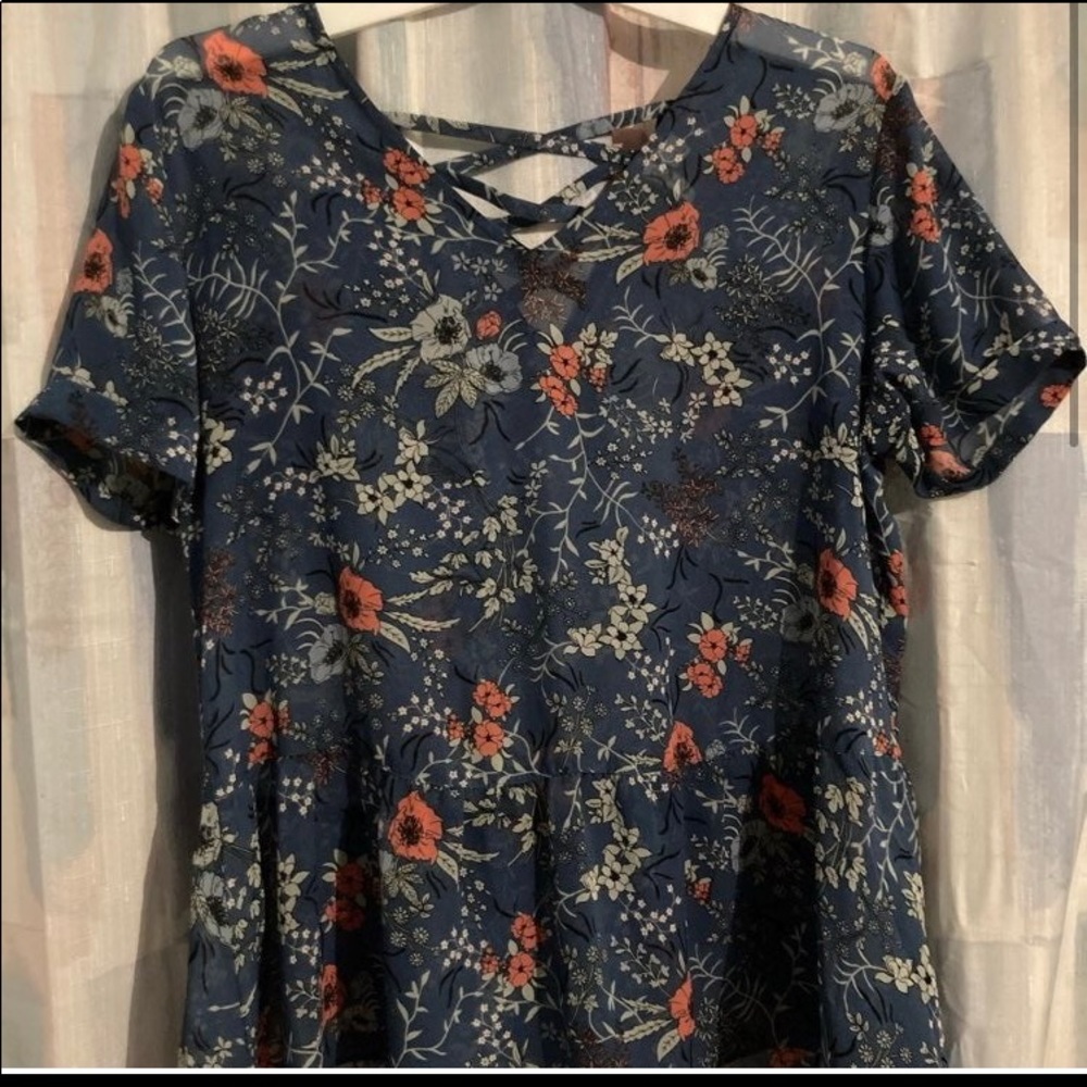 Cato floral blouse